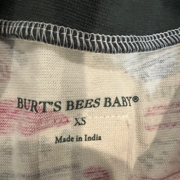 BURTS BEES BABYS WOMENS XS MITTEN RED AND GREEN ORGANIC COTTON PAJAMAS - Picture 9 of 12